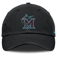 Casquette ajustable Nike noire unisexe Miami Marlins 2025 City Connect Club