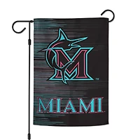 Drapeau de jardin double face WinCraft Miami Marlins 12" x 18"