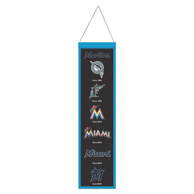 WinCraft Miami Marlins 8" x 32" Bannière Evolution
