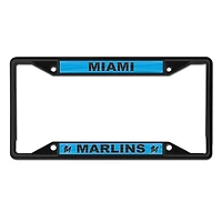 Cadre de plaque d'immatriculation WinCraft Miami Marlins couleur chrome