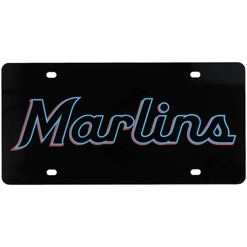 WinCraft Miami Marlins Crystal Mirror License Plate