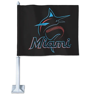 WinCraft Miami Marlins Double-Sided Team Car Flag