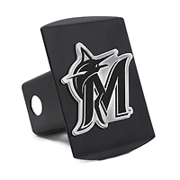 Housse d'attelage WinCraft Miami Marlins Premium en métal chromé avec logo