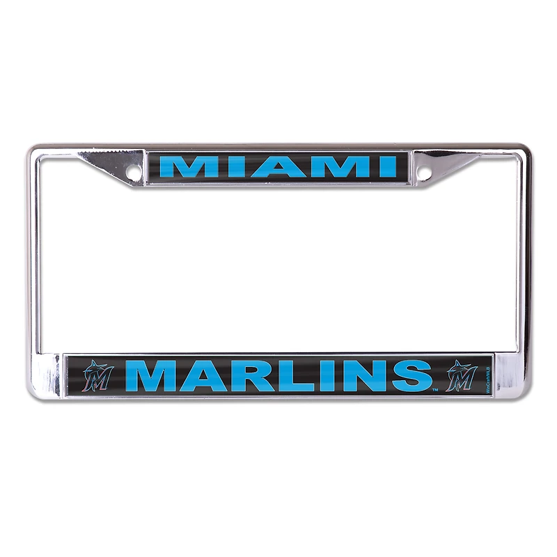 WinCraft Miami Marlins Secondary Logo S/L Metal License Plate Frame