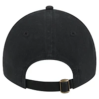 Casquette ajustable New Era noire Miami Marlins Preppy Team 9TWENTY pour femme