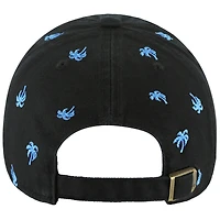 Women's '47 Black Miami Marlins Confetti Clean Up Adjustable Hat