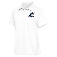 Polo blanc Antigua pour femme avec motif Miami Marlins