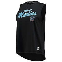 Débardeur DKNY Sport Miami Marlins Marcie pour femme, noir