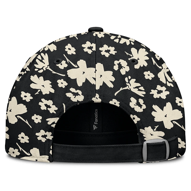 Chapeau ajustable Fanatics noir Miami Marlins Blossom pour femme