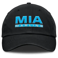 Women's Fanatics Black Miami Marlins Fly Out Adjustable Hat