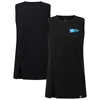 Women's Levelwear  Black Miami Marlins Influx Rafters Tank Top