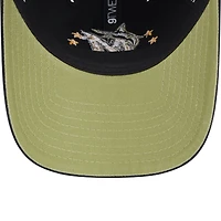 Women's New Era  Black Miami Marlins 2024 Armed Forces Day 9TWENTY Adjustable Hat