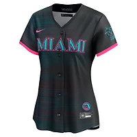 Women's Nike Black Miami Marlins 2025 City Connect Limited Jersey