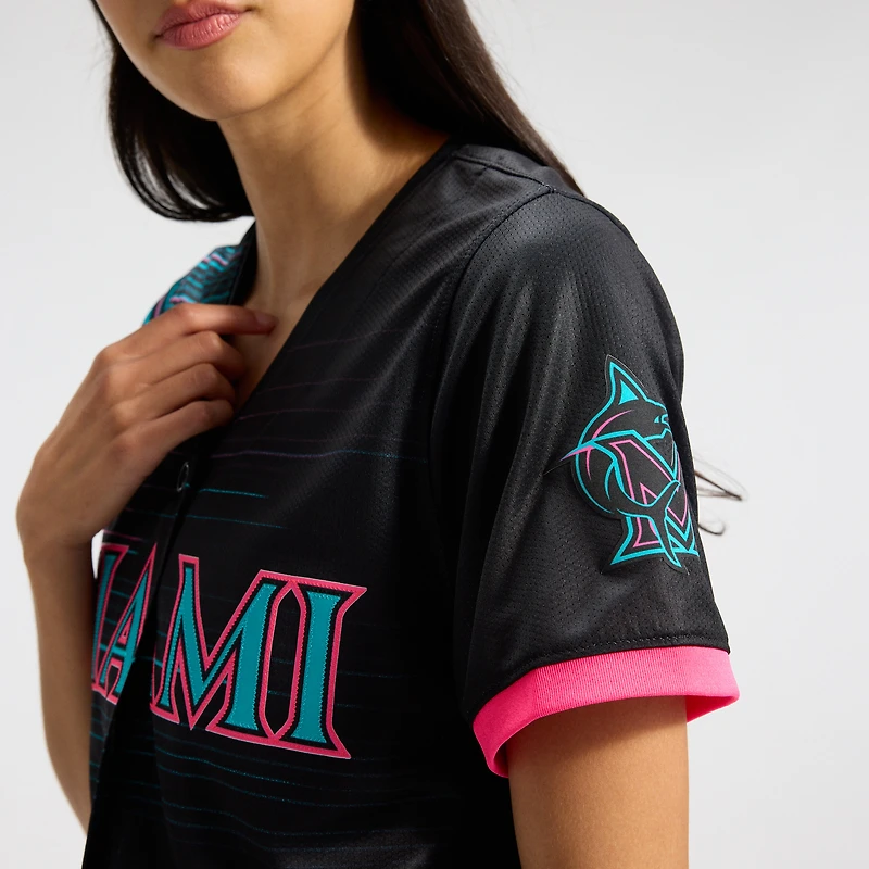 Women's Nike Black Miami Marlins 2025 City Connect Limited Jersey