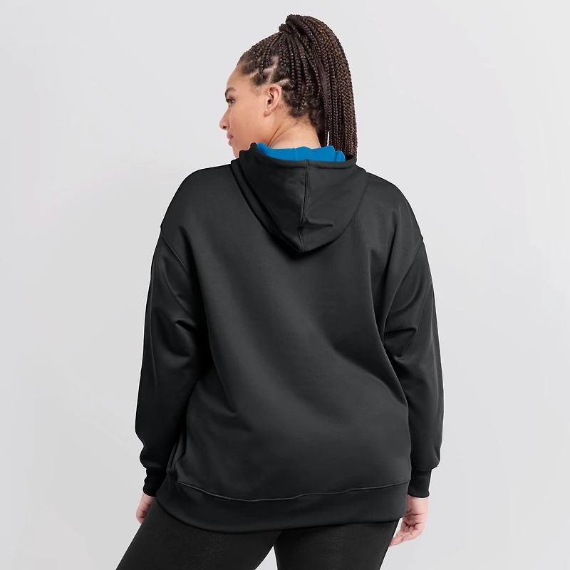 Sweat à capuche Nike Therma Authentic Collection pour femme, noir, Miami Marlins