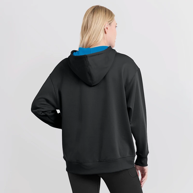 Women's Nike Black Miami Marlins Authentic Collection Therma Hoodie