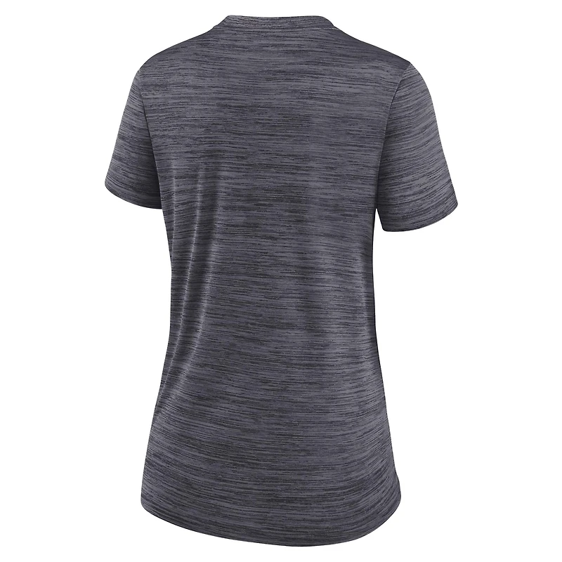 Women's Nike  Black Miami Marlins Authentic Collection Velocity Performance T-Shirt