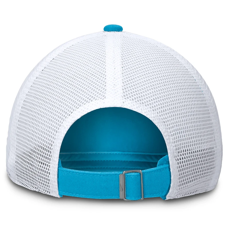 Women's Nike /White Miami Marlins Club Trucker Adjustable Hat