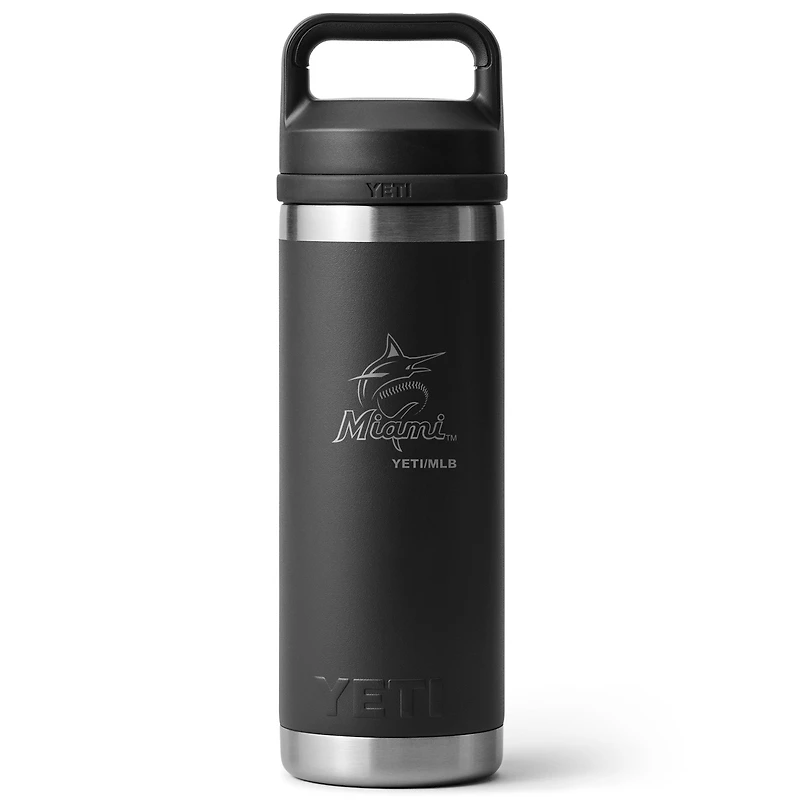 YETI Miami Marlins 18oz. Rambler Chug Water Bottle