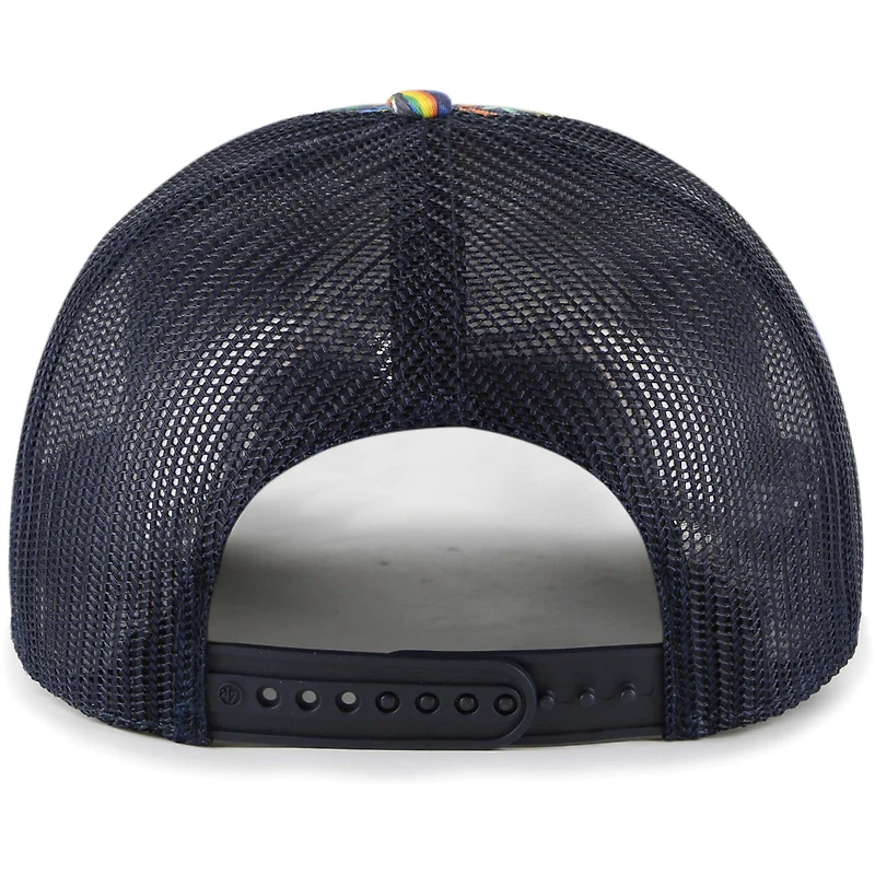 Casquette de camionneur réglable pour jeunes '47 bleu marine Miami Marlins Jungle Gym