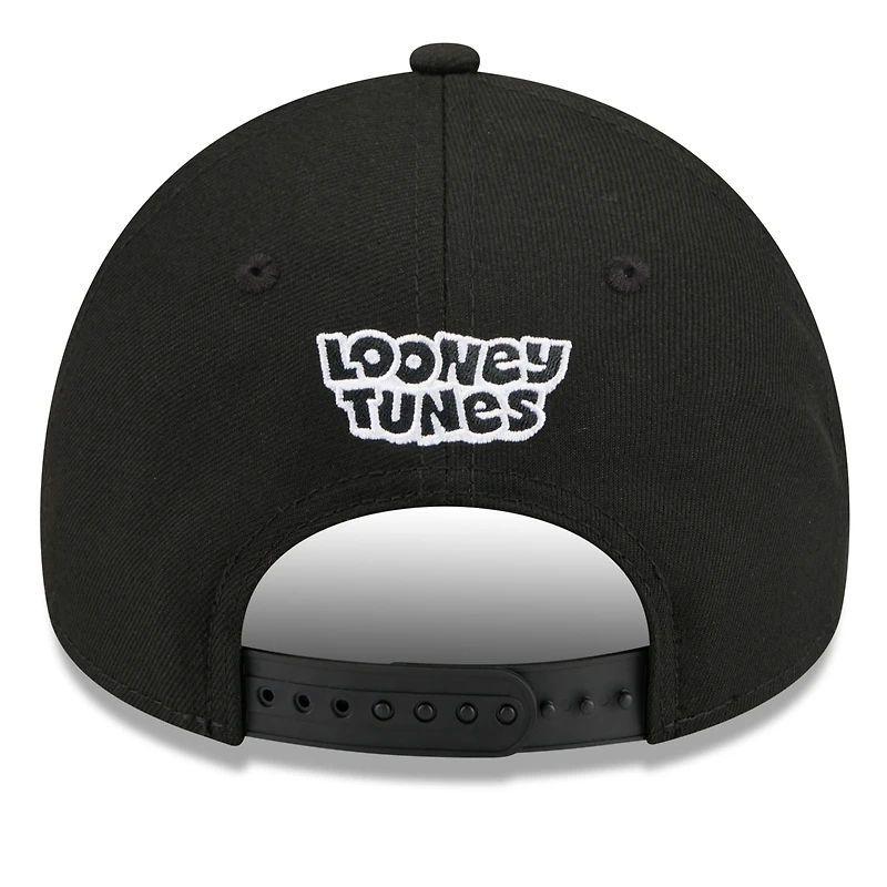 Casquette ajustable New Era noire Miami Marlins Looney Tunes A-Frame 9FORTY pour jeunes