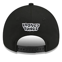 Casquette ajustable New Era noire Miami Marlins Looney Tunes A-Frame 9FORTY pour jeunes