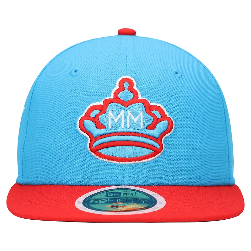 Youth New Era Blue Miami Marlins 2021 City Connect 59FIFTY Fitted Hat