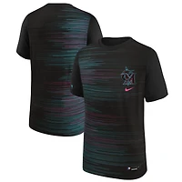 T-shirt Nike noir pour jeune des Miami Marlins 2025 City Connect Authentic Collection Legend