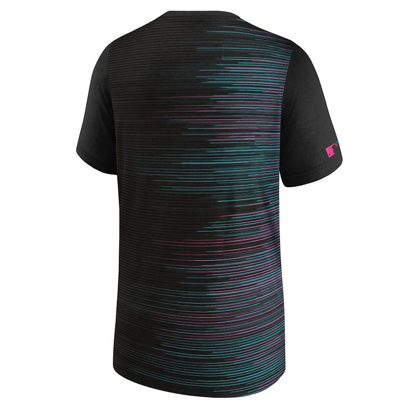 T-shirt Nike noir pour jeune des Miami Marlins 2025 City Connect Authentic Collection Legend