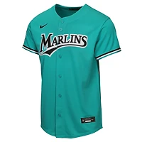 Youth Nike Teal Miami Marlins Alternate Stadium Jersey