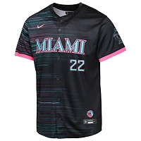 Youth Sandy Alcantara Black Miami Marlins 2025 City Connect Limited Player Jersey