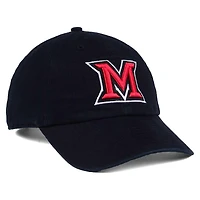 Men's '47 Black Miami University RedHawks Clean Up Adjustable Hat