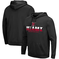 Colosseum Black Miami University RedHawks Lantern Pull à capuche pour hommes