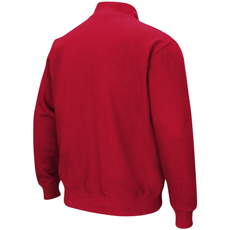 Colosseum Red Miami University RedHawks Tortugas Logo Quarter-Zip Jacket pour hommes