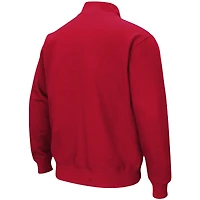 Colosseum Red Miami University RedHawks Tortugas Logo Quarter-Zip Jacket pour hommes