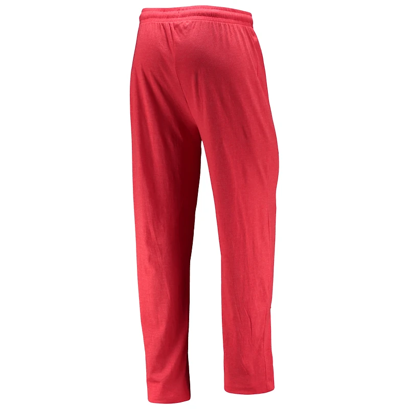 Ensemble de nuit pour homme Concepts Sport rouge/anthracite chiné, haut à manches longues et pantalon l'équipe RedHawks l'Université Miami