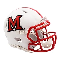 Riddell Miami University RedHawks Speed ​​Mini Casque Blanc Mat