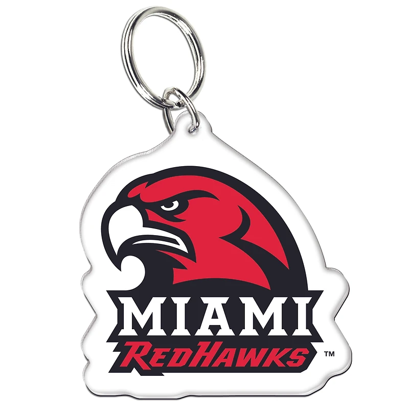 Porte-clés WinCraft Miami University RedHawks Premium en acrylique