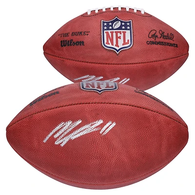 Ballon de football professionnel Wilson Duke dédicacé par Micah Parsons des Green Bay Packers