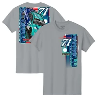 Men's Spire Motorsports  Gray Michael McDowell Delaware Life Car T-Shirt