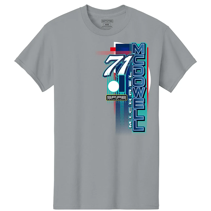 T-shirt gris Michael McDowell Delaware Life Car pour homme