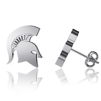 Dayna Designs Michigan State Spartans Silver Post Earrings