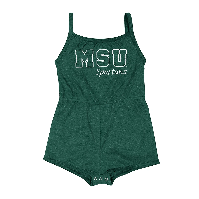 Barboteuse pour bébé fille Colosseum Green Michigan State Spartans Elemental Tank
