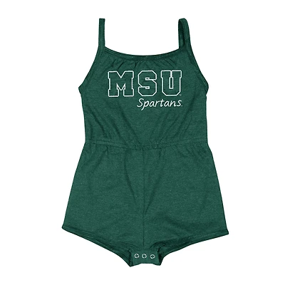 Barboteuse pour bébé fille Colosseum Green Michigan State Spartans Elemental Tank