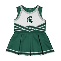 Girls Infant Colosseum Green Michigan State Spartans Lollipop Park Cheer Dress