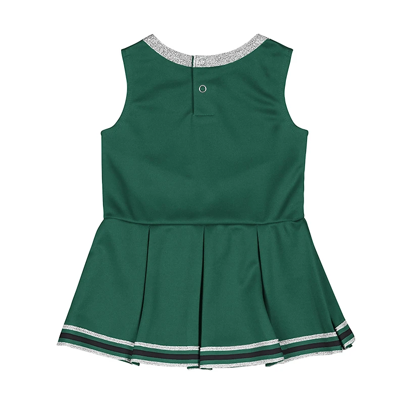 Girls Infant Colosseum Green Michigan State Spartans Lollipop Park Cheer Dress