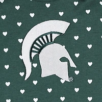 Ensemble body et bandeau vert Michigan State Spartans Hearts pour nouveau-nés nourrissons Two Feet Ahead