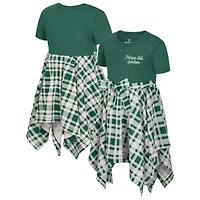 Robe à carreaux Marceline pour fille, vert Colosseum