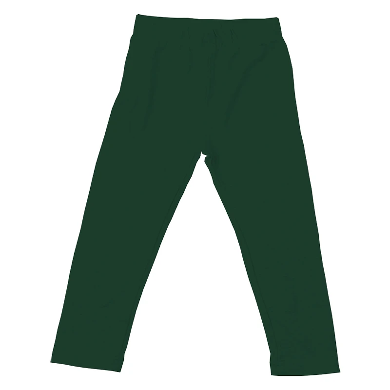 Girls Toddler Wes & Willy Oatmeal Michigan State Spartans Ruffle Raglan Long Sleeve T-Shirt Leggings Set