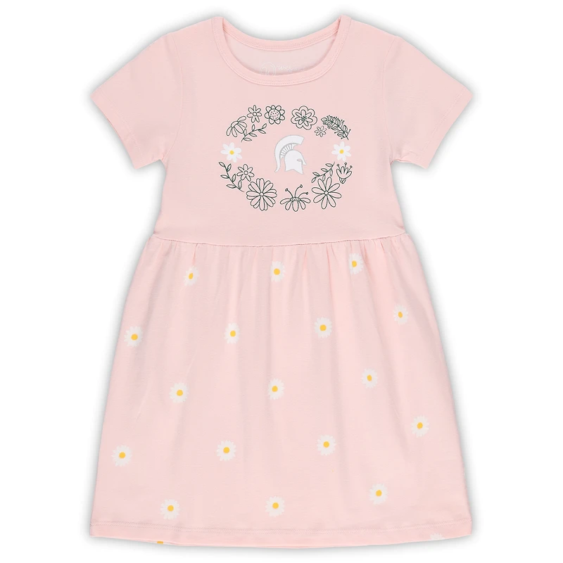 Robe marguerite rose Wes & Willy pour filles des Spartans de l'État du Michigan